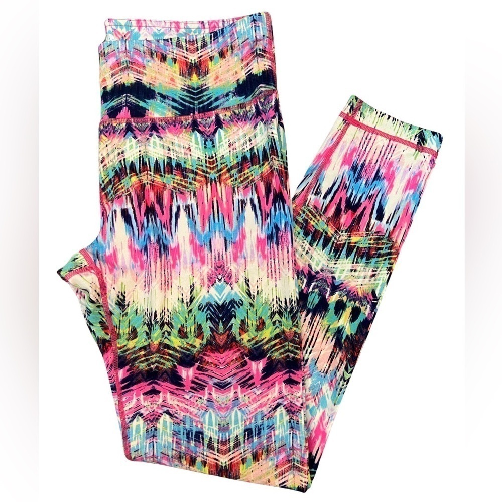 90 Degree Multicolored Athletic Full Length Leggings